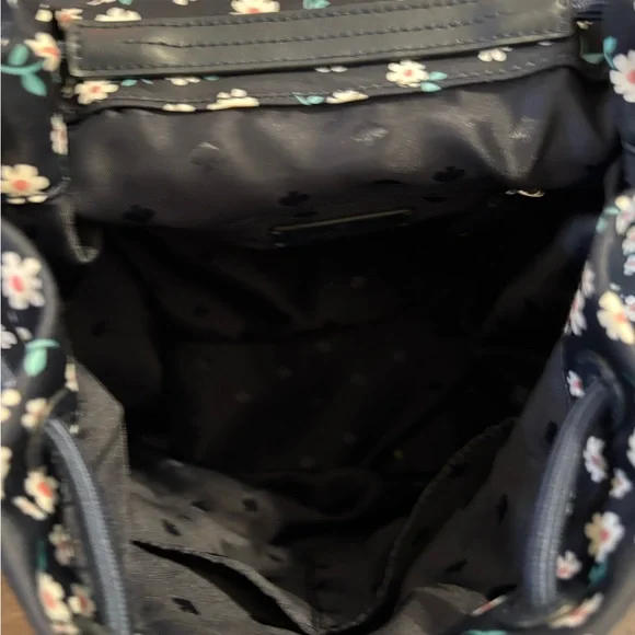 Kate Spade Navy Floral Print Backpack - Picture 7 of 8